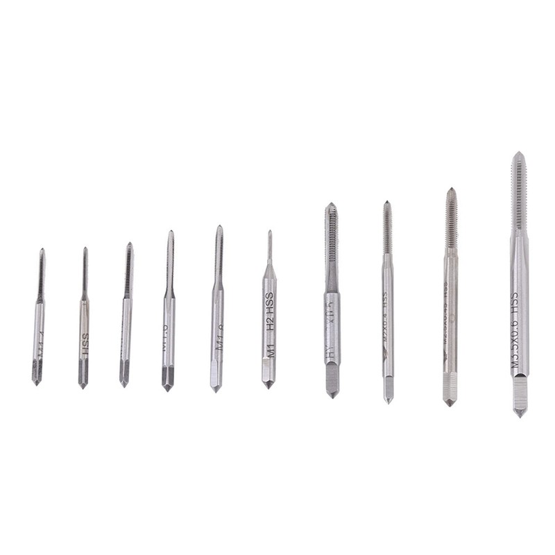 Chazcool 10PCS Mini Machine Hand Taps Set M1 to M3.5,