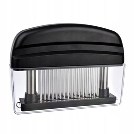 48-Blade Stainless Steel Meat Beef Tenderizer Jaccard Steak Chicken Pouch Hole, Reduces Cooking Time, Ideal for Steak and Chicken, Easy Clean Design