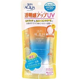 ROHTO SKIN AQUA Tone-Up UV Essence, Latte Beige, 2.8 oz (80 g), Sunscreen (SPF 50+ PA++), Makeup Base