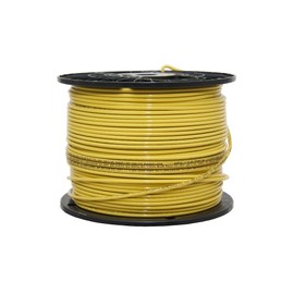Paladin 12 AWG Gauge Insulated Solid Copper THHN/THWN-2 Building Wire - 600 Volts Residential, Commercial, Industrial UL Listed - #12 Solid 500' FT Spool (Yellow)