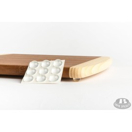 Round Self-Adhesive Rubber Bumper Feet, Stops, and Spacers .700" inches (17.8 mm) x .380" inches (9.7 mm) - 98 Pack - BS08 Brown