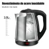 Tetera Eléctrica 2l 1500w 110v Tetera Acero Inoxidable Resistente Cafeteras