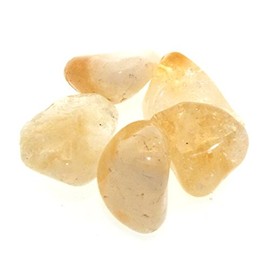 5 Citrine Tumbled Gemstones