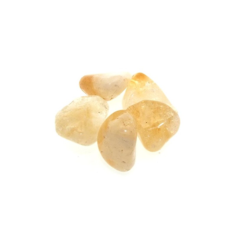 5 Citrine Tumbled Gemstones