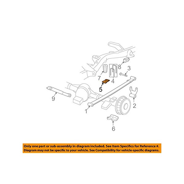 GM 15733656 SPACER-RR SPR U BOLT