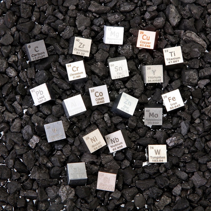 Gisafai 20 Pcs Element Cube Set 0.39 Inches Periodic Table