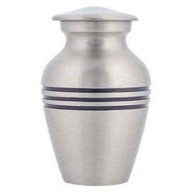 Adera Dreams Small Urns for Human Ashes Keepsake - Set of 1 in Pewter - Mini Cremation Urns - Memorial Ashes Urn with Case, Velvet Pouch and Funnel - Miniature Burial Funeral Urns for Sharing Ash