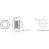 Renkforce RF-4707818 Bell Push Button with Piezo Single Stainless Steel