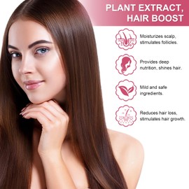 KLIFE 2PCS Strawberry Mint Hair Growth Oil - Natural Essential Oil for Thin, Dry, Damaged Hair