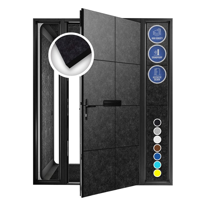 Arrowzooom 20 Black Self-Adhesive Door Kit PRO Polyester Foam Panels