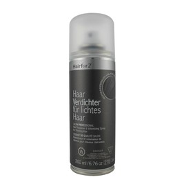 Hairfor2 Haarverdichtungsspray gegen lichtes Haar | Haarpuder | Streuhaar | Haarauffüller | Haarausfall | Haarverdichter (200ml, Schwarzbraun)
