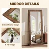 ABSWHLM Full Length Mirror 65"x22" - Beveled Edge Rustic Brown