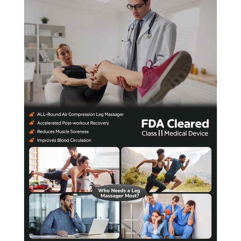 Sequential Air Compression Recovery System : Professional Full Leg Compression