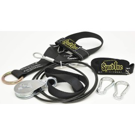 Spud Low Econo Pulley Seated Row Machine Cable Attachment for Use with Olympic Plates (Black)