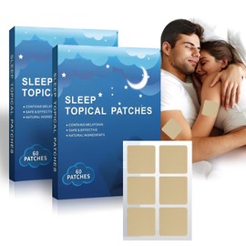 120 Parches para Dormir Totalmente Naturales, Ayudas para Dormir de Acción Rápida para Adultos, Comodidad para Un Sueño Profundo, Fáciles de Usar,... 