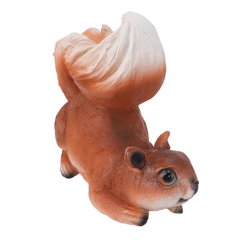 Squirrel Garden Decor Outside Funny Resin Statue Courtyard Balcony Outdoor