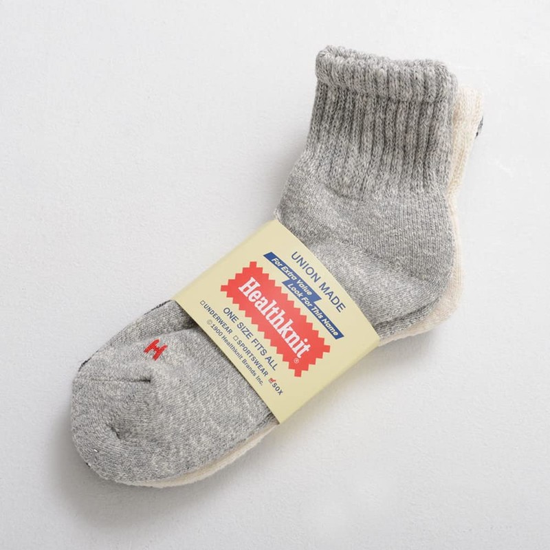Health Knit 191-3621 Men's Unisex Slub H Mark Socks, Socks,