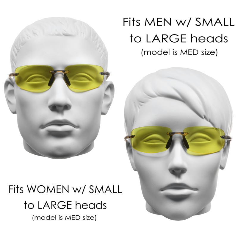 proSPORT BIFOCAL Reader Glasses Yellow Lens +2.00 Tortoise Temples Night