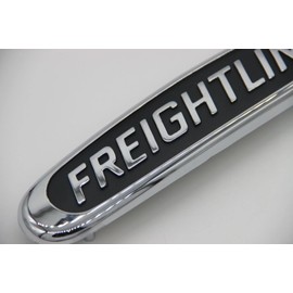 1Pc Grille Freightliner Sprinter Emblem Truck 2500 3500 Hood 3D Badge Nameplate Logo Replacement for 03-06 Freightliner 5104449AA (Silver Black)
