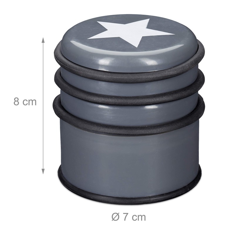 Relaxdays 1 x Floor Door Stop for Windows & Heavy
