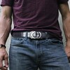 YOORAN Ratchet Belts for Men 2 Pack Adjustable Designer Belts