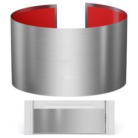 Sanbege Stainless Steel Door Kick Plate, 10" x 30" Door Push Plate, Self Adhesive Kickplate for 32" Doors Interior or Exterior (Brushed Nickel)