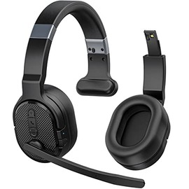 COSMUSIS Bluetooth Trucker Headset with Noise Cancelling Mic