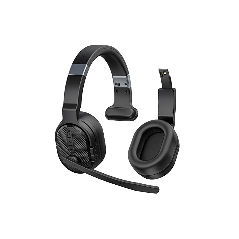 COSMUSIS Bluetooth Trucker Headset with Noise Cancelling Mic