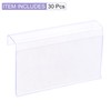 sourcing map Pack of 30 L-Shape Label Holders 80 x