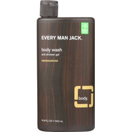 Every Man Jack Body Wash, Sandalwood, 16.9 Fluid Ounce
