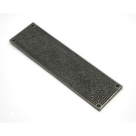 Cast Iron Push Plate/Finger Plate Inca Design