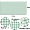 Buxiuer 3 Pcs Sage Green Gingham Tablecloth Green Checkered Plaid