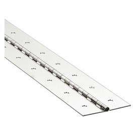 Continuous Hinge, Nickel, 8 ft. L, 3 in. W