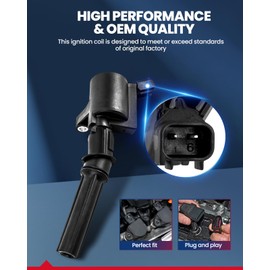 DG508 Ignition Coil Pack,KAX 8 Packs Coil Compatble with Ford F150 F250 E250 Crown Victoria Explorer Lincoln Mercury 4.6L 5.4L V8 V10, Replacement for FD493, DG491, DG467, DG472