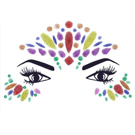 Rainbow Glitter Crystal Face Gems/Jewels - Summer Festival Gay Pride Body Art