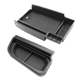 SKTU 2PCS for 2025 2026 Ford Bronco Sport Center Console Organizer for 2025 2026 Ford Bronco Sport Dashboard Organizer 2025 2026 Bronco Sport Console Tray Ford Bronco Sport 2025 2026 Accessories Tray
