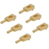 6Pcs Guitar Bridge Saddle Brass String Saddles Replacement Electric Guitar