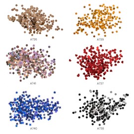 Arteza Formas de purpurina, juego de 6, purpurina para resina en botellas de 1 onza, pegamento, pintura acrílica, suministros de arte y manualidades para crear proyectos escolares, proyectos de bricolaje y arte festivo