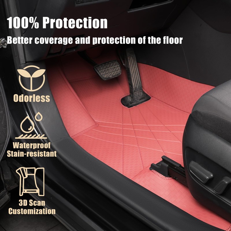 EKR Custom Floor Mats for Toyota RAV4 (Not Hybrid) 2013-2018,