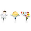 Mousehouse Gifts set of three children's kids Spaceman, space astronaut,