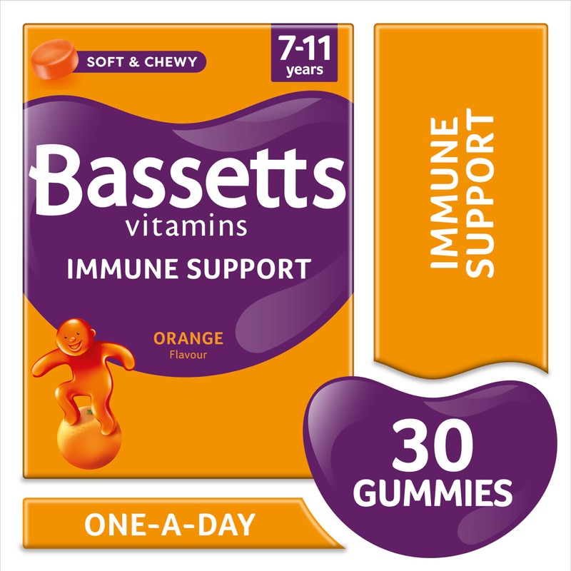 Bassetts Vitamins 7-11 Years Immune VIT C & Zinc 30's,