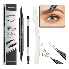 3 En 1 Lapiz Para Cejas Waterproof 3d Delineador De Cejas