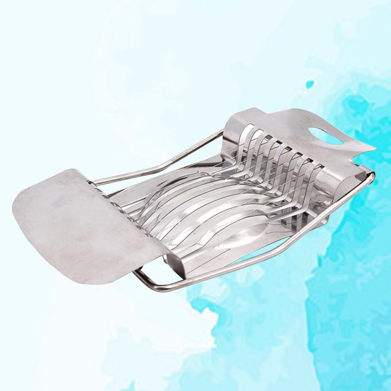 LABRIMP Metal Egg Slicer Boiled Eggs Egg Cutter Stainless Steel