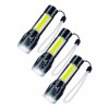 Importeek 3pz Lampara Tactica Militar Recargable Usb Led Linterna