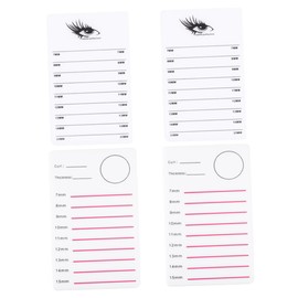 Minkissy 4pcs Portable Acrylic Eyelash Board Lash Extension Pallet Professional Lash Holder for Salon Home