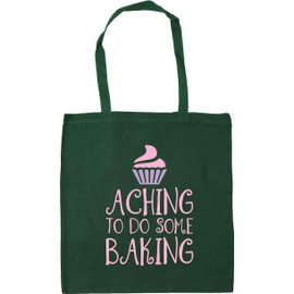 Hippowarehouse Aching to do some baking Tote Shopping Gym Beach Bag 42cm x38cm, 10 litres
