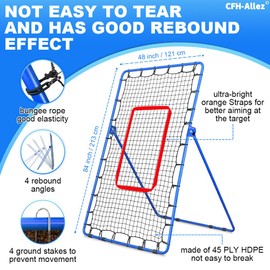 CFH-Allez Volleyball Rebounder Net, 7x4FT Volleyball Net for Backyard, Easy-to-Set-Up Training Equipment for Practicing Volleyball Skills, Also Suitable for Baseball, Soccer, Lacrosse