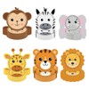 SKTMH Jungle Animal Party Supplies 48Pcs Animal Birthday Party Plates