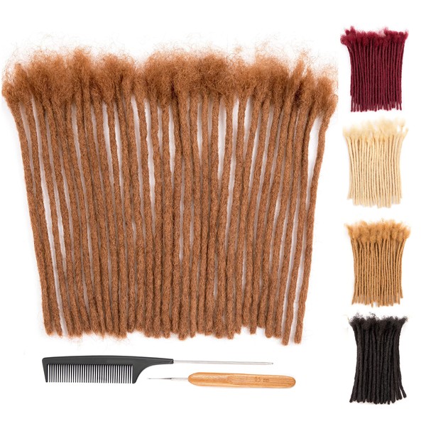 DAIXI 6-18 Inch 100% Real Human Hair Dreadlock Extensions for