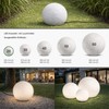 trendlights24 Stone IP65 Globe Light for Garden, 20 cm Globe